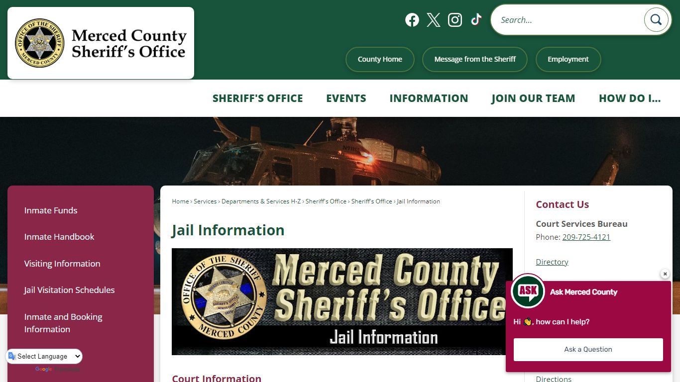 Jail Information | Merced County, CA - Official Website